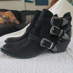 Dolce Vita Booties with Three Strap Buckles